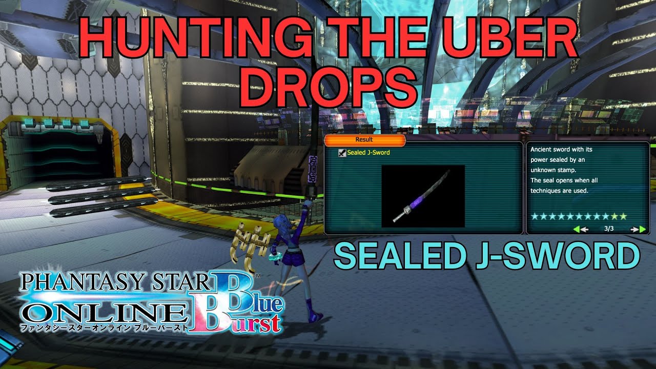 [PSO: Blue Burst] Hunting the Uber Drops: Sealed J-Sword