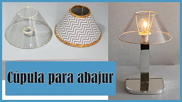Como fazer a parte superior do abajur?