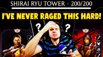 MK Mobile. Fatal Shirai Ryu Tower Battle 200 MADE ME RAGE! This Team SUCKS in Boss Battles.