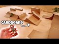 Diy cardboard fingerboard skate park