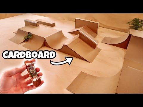 видео: D.I.Y Cardboard Fingerboard Skate Park