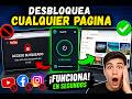 Desbloquear YouTube, Facebook e Instagram en redes restringidas