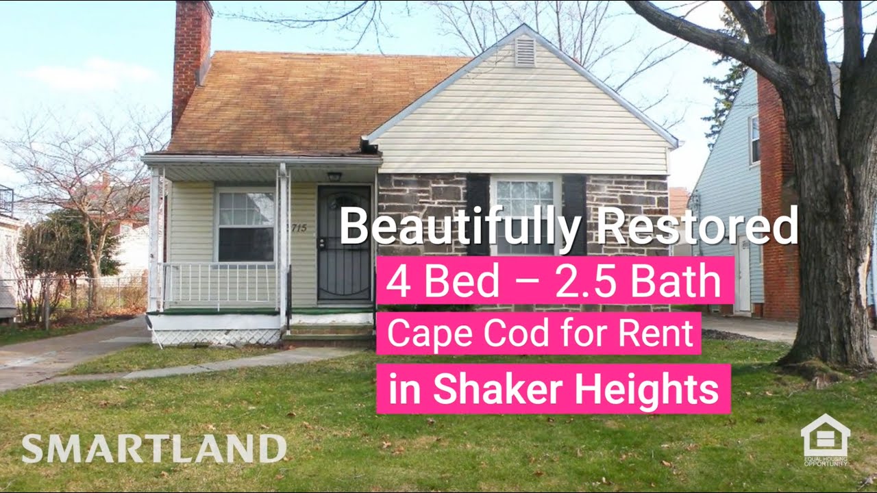 4 Bed 2.5 Bath Cape Cod for Rent in Shaker Heights! YouTube