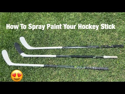 Come Spray Paint Your Hockey Stick! {} Hockey Hustler