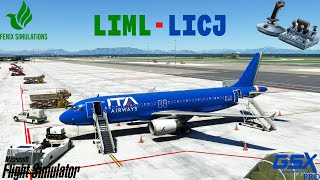 Fenix A320 | GSX Pro | Real Life ITA Airways Route | Milan to Palermo | MSFS2020 Live