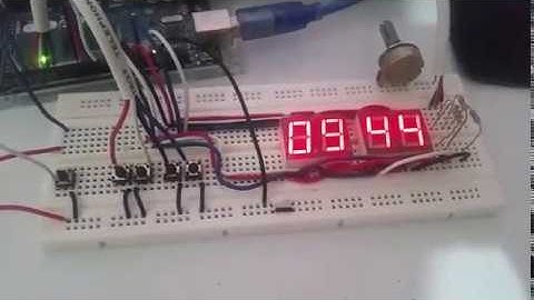 Arduino Base  7segment  Game Clock mm:ss count down with set / Start / pause button