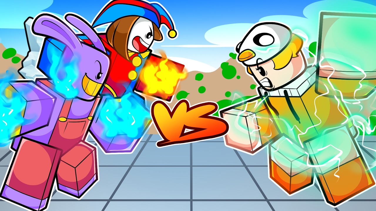 LUTEI contra o CIRCO DIGITAL no BATTLEGROUNDS do Roblox