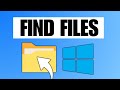 How To Search Entire PC For a File / Folder