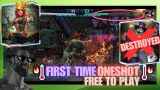 Boss LLT Joker Oneshot with Free To Play Team | DOA Solo Raid | Injustice 2 Mobile