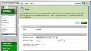 Duplicating Learning Modules in BB Learn 9 1