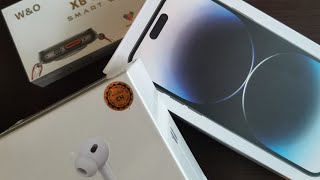 Обзор Копии Айфон14 Pro Max, Наушники Apple Airpods Pro 2-Го Поколения,Часы Apple Watch 8, Смотрим )