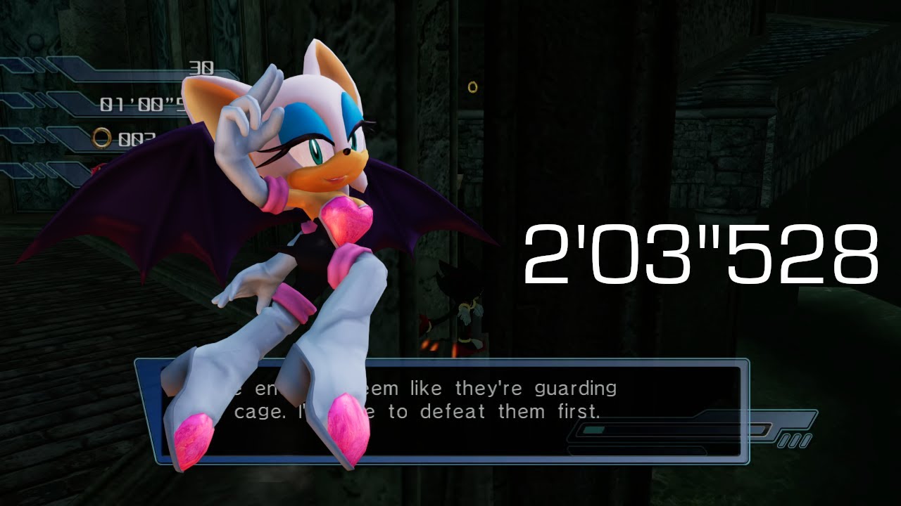 Sonic the Hedgehog (2006; X360) ~ Shadow: Kingdom Valley (Normal) in 2'03