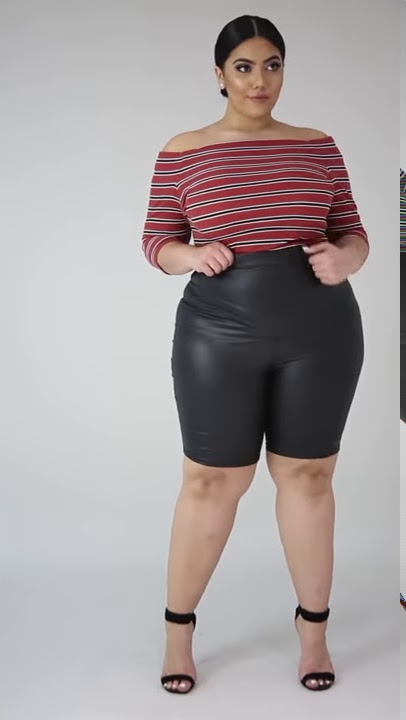 Plus Size Spandex Shorts Video