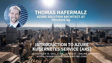 Introduction to Azure Kubernetes Services |  Thomas Hafermalz