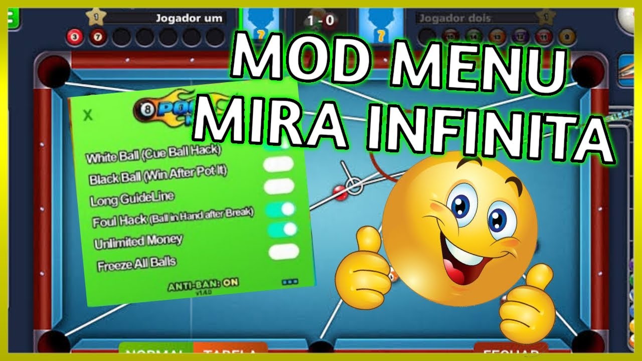 8 Ball Pool v5.12.0 Apk Mod [Mod Menu / Mira Infinita]