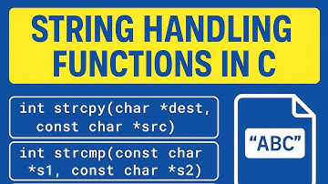 String Handling functions in C Programming