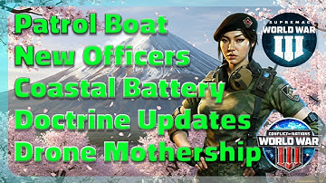 New Officers, Drone Mothership & Game Updates - Supremacy WW3 (CoN WW3)