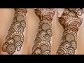 Rakhi special simple mehendi designs  very easy shaded arabic henna mehndi designs for front hands