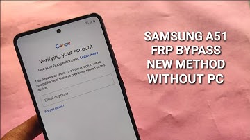 Samsung A51 FRP Bypass Without PC | New Method 2022 link in description