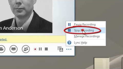 Lync 2013 Recording conversations