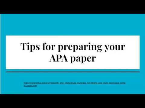 APA Format - YouTube