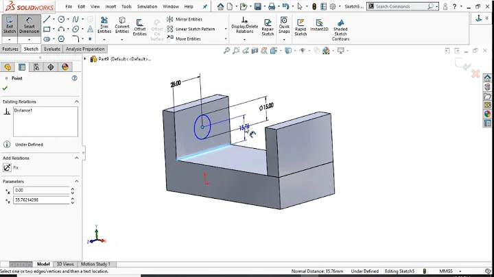 Solidworks Tutorial 1: Extrude Boss/Base |Extrude Cut
