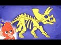 Learn Dinosaur Names | Dinosaurs for kids | Triceratops jurassic cartoon | Club Baboo