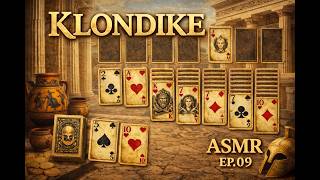 Klondike Solitaire ASMR with Greek Gods Cards | Relaxing Card Sounds