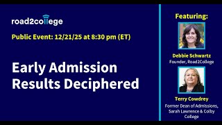 Early Admission Results Deciphered