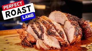 Lamb roast in a pellet BBQ | Schueys BBQ