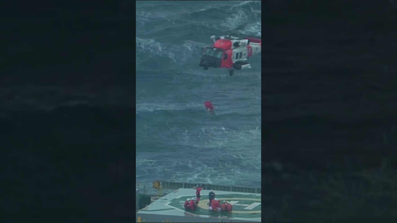 Coast Guard Medevacs an Injured Crewmember from a Bulk Carrier Ship offshore of North Carolina 2025