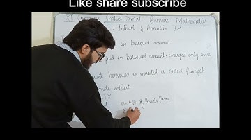 XI commerce Business mathematics Shahid Jamal Book Chapter 3 Interest and Annuities Q (3.1-3.17)