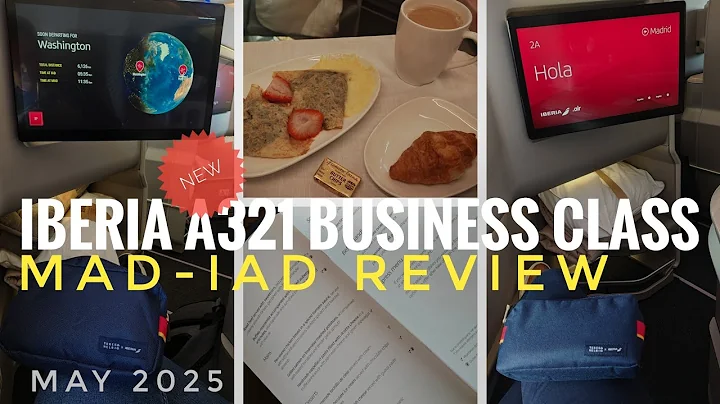Iberia Airbus A321 XLR Business Class, Madrid to Washington DC (MAD-IAD) review