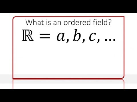 Ordered Fields and