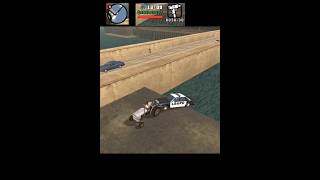 CJ Pushes a Police Car Into the Sink?! 😂 | GTA San Andreas #gtasanandreas #prankvideo  #gtashorts