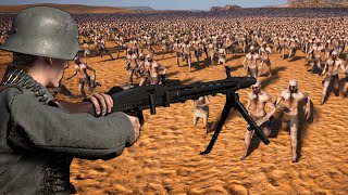 10 MG42 Machine Guns VS 5 MILLION ZOMBIES! - Ultimate Epic Battle Simulator 2 UEBS 2