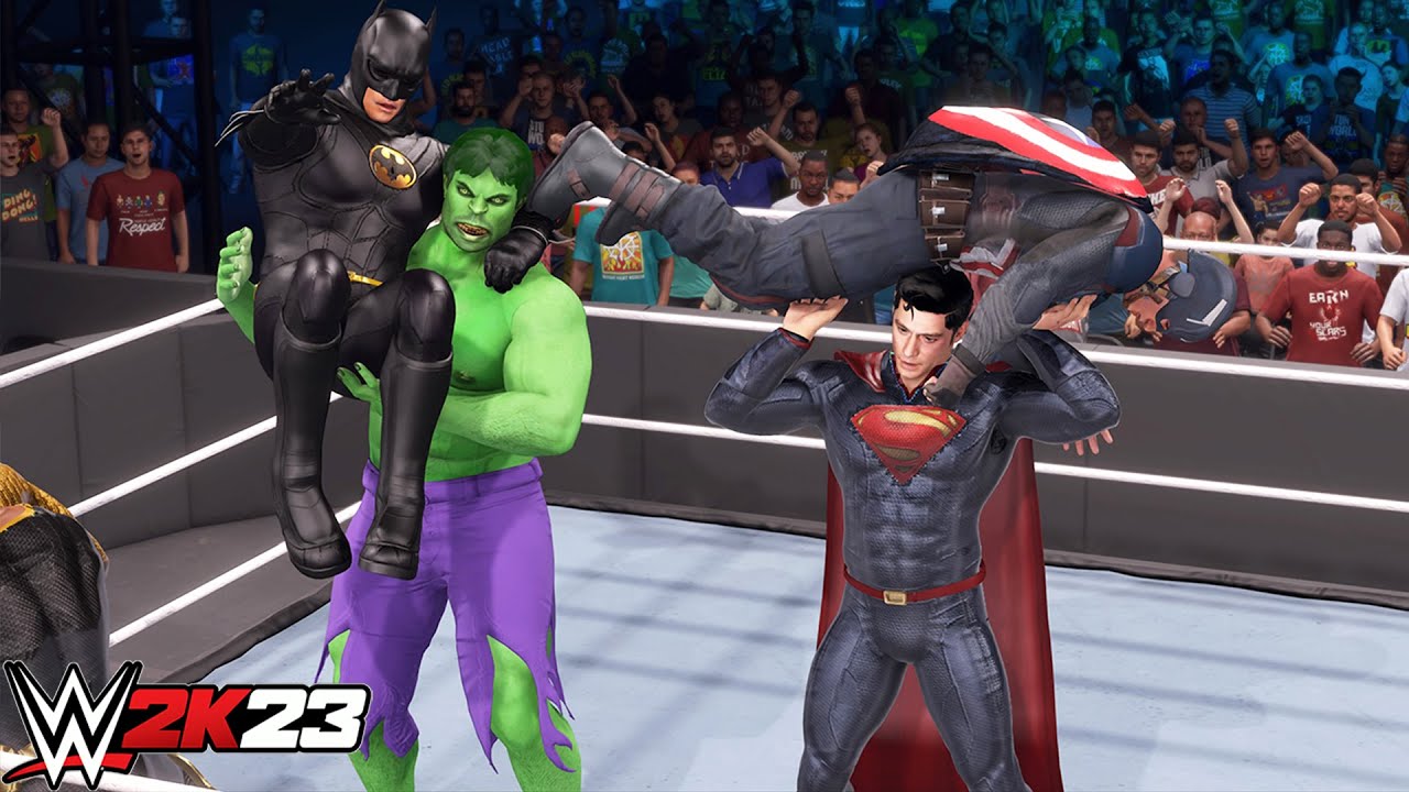 Marvel Heros Vs Dc Royal Rumble 2024 Match - WWE 2K23 PS5 [4K] - YouTube
