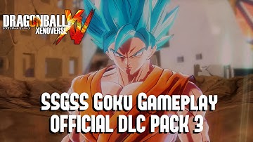Dragon Ball Xenoverse SSGSS Goku Gameplay OFFICIAL [DLC Pack 3]