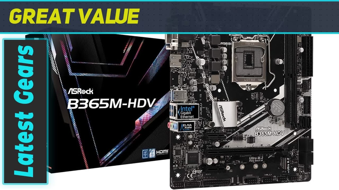 ASRock B365M-HDV Motherboard: Unleash Your PC's Potential! - YouTube