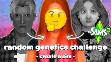 the random genetics challenge in the sims 3 🌷🎀