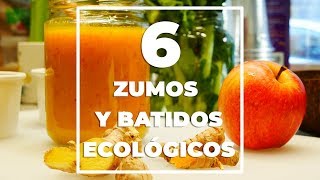 6 zumos y batidos ecológicos de la tienda ecológica La Canela de Madrid