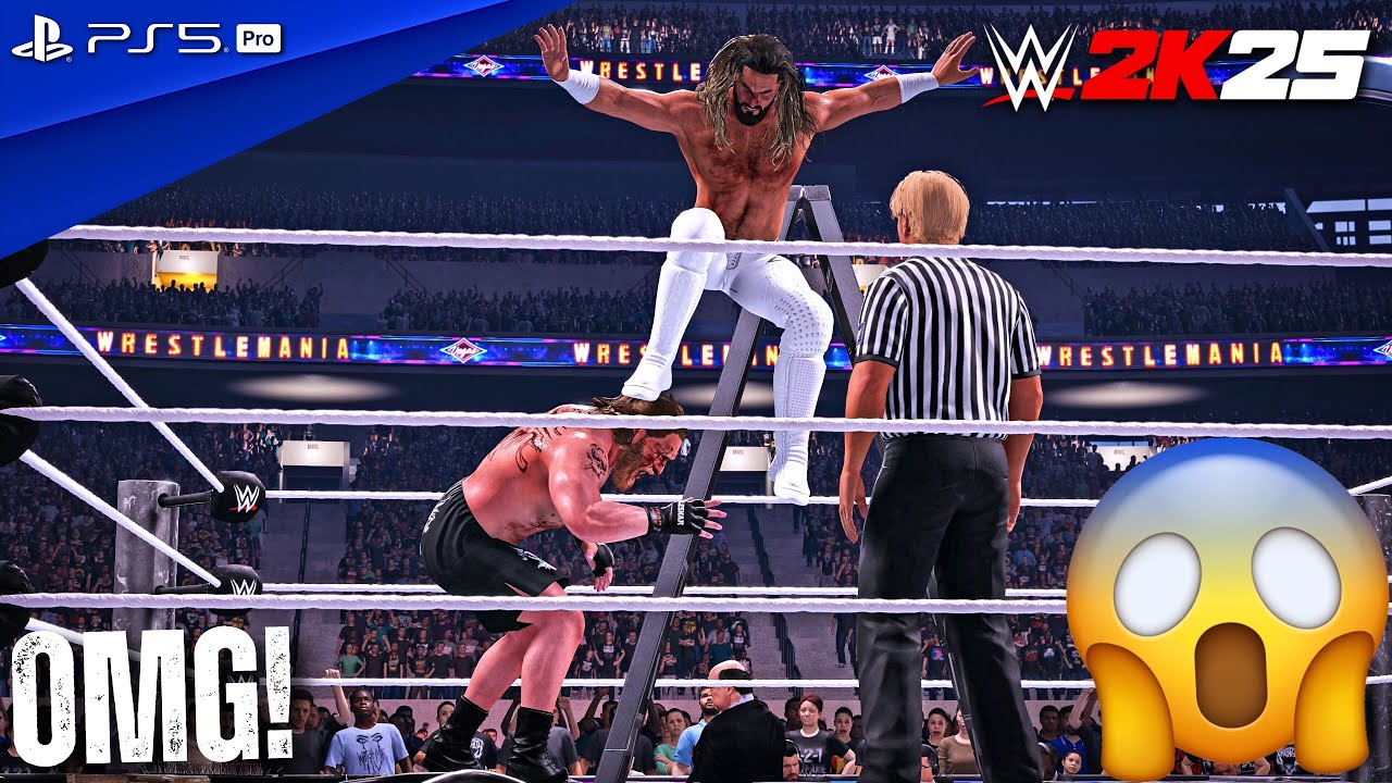 WWE 2K25 — Брок Леснар против Сета Роллинса (ч) — матч за звание чемпиона мира в тяжёлом весе | P...