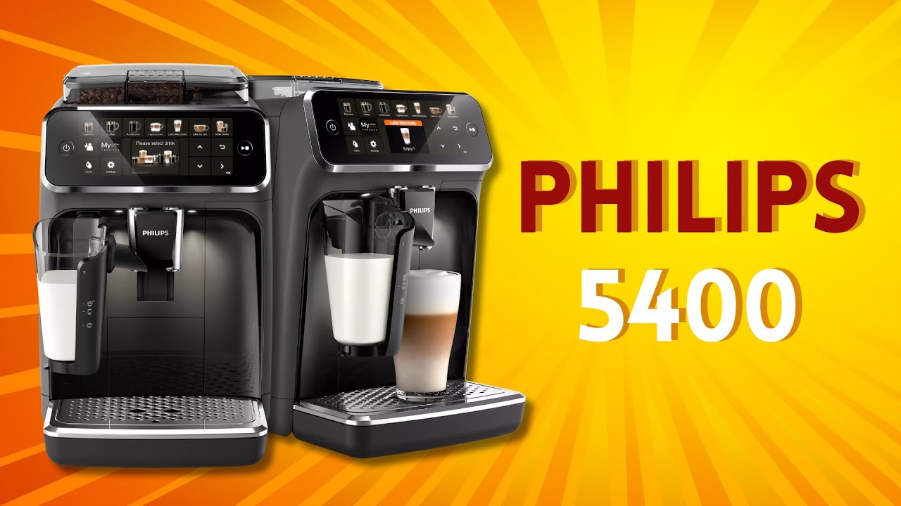 Philips Serie 5400 Cafetera Superautomática Sistema de Leche LatteGo 12  Variedades de Café. 