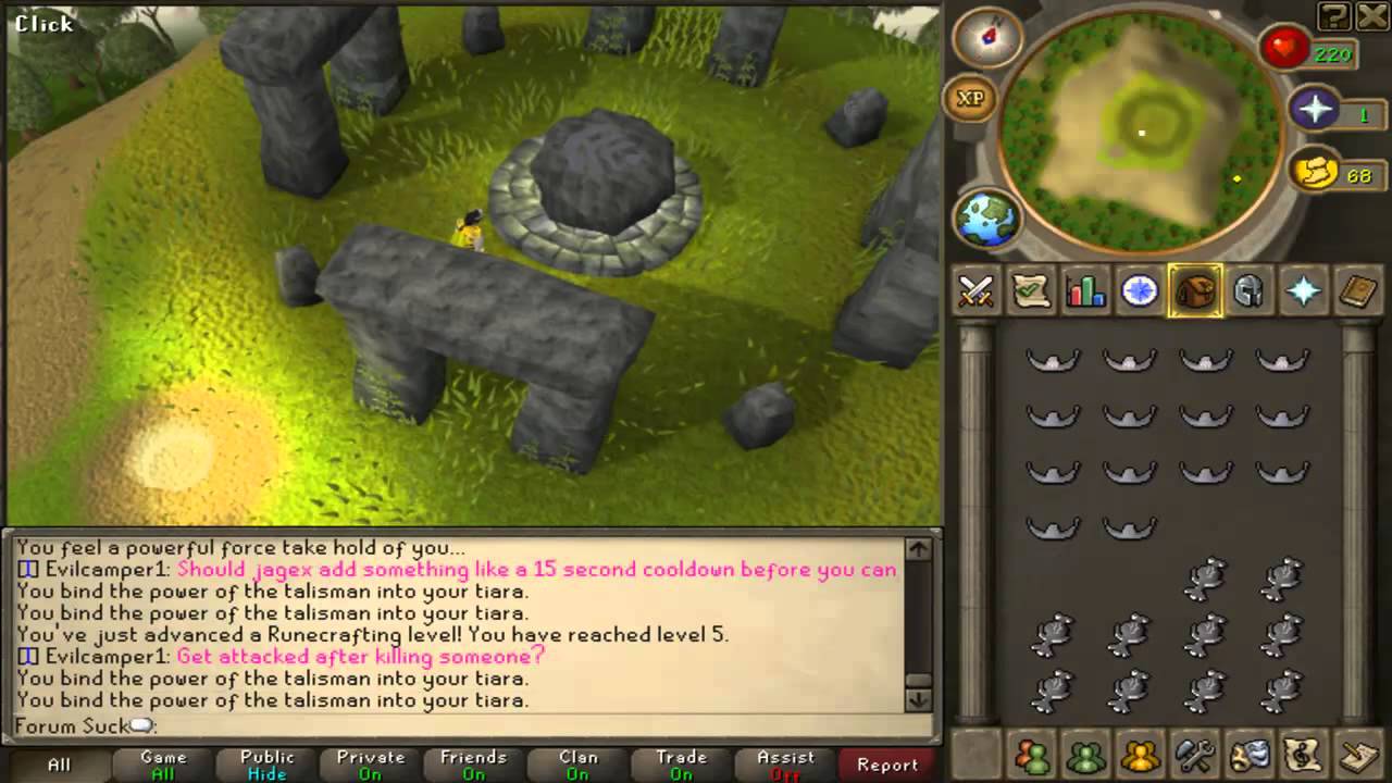 [RuneScape]Air Tiara Fast Xp + Road To 350 Total !