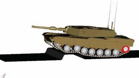 Tank Comes Across Barrier: Universal Mechanism Demo