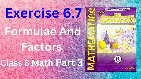 Multiply Binomials Using Formula | Exercise 6.7 part 3 Q:21-30 | Class 8 Math | Formulae and Factors