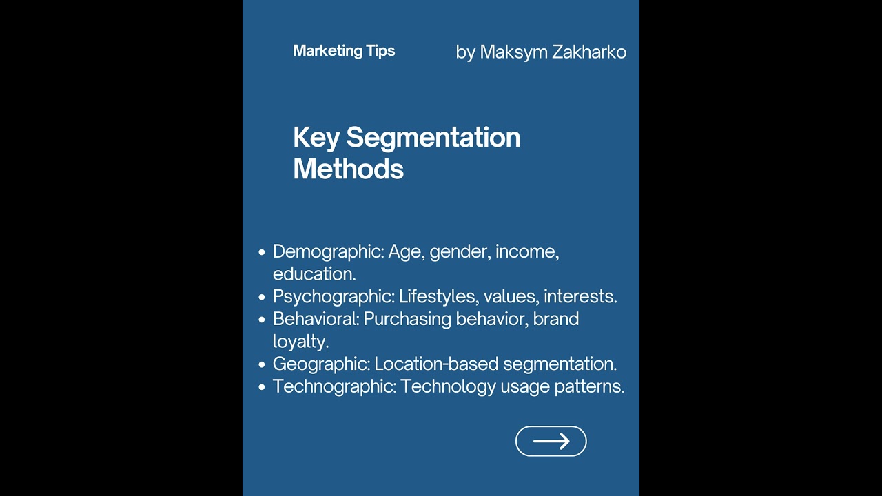 🎯 Customer Segmentation = Smarter Marketing  #digitalmarketing #marketing