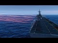 Phalanx CIWS C-RAM vs Harpoon Anti-Ship Missile - Shooting Down - Air Defense System - Simulation