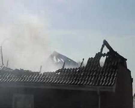 Firefighters were called to a blaze at the doctors' surgery in the village of Billinghay, near Lincoln. Lincolnshire Echo reporter Vicki Kellaway caught it on camera....