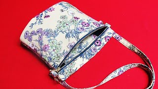 DIY꽃무늬 크로스백 만들기/Basic/Very Simple/Floral Cross Bag/Pouch